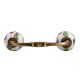 Multicolor Leaves Crackle Ceramic Bridge Handle